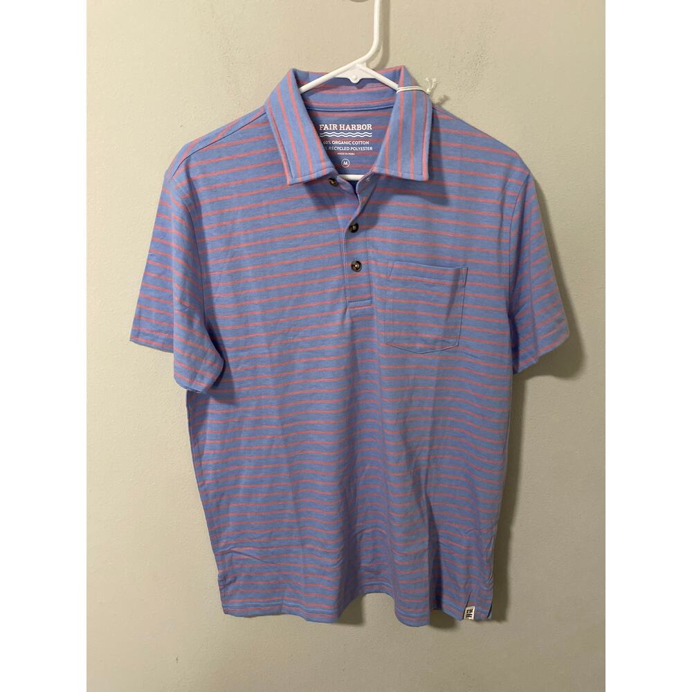 Fair Harbor Atlantic Polo Light Blue Size Large‎ Mens NWT